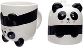 Mug en céramique Panda à l'envers. Tasse à l'envers
