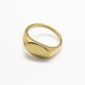 Ring Ambitionz - Zegelring - Stainless Steel - Goud