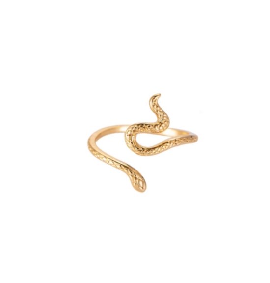 Slangenring verstelbaar 925 sterling zilver