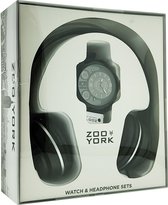 Zoo York Cronograph Horloge & Headphone - Geschenk Set