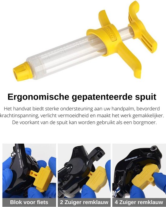 EZmtb - Kit de purge de frein de vélo universel - Stockage d'huile de frein  