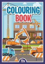 Colouring Book - Kleurboek - Graafmachines - Bulldozers - 72 Pagina's