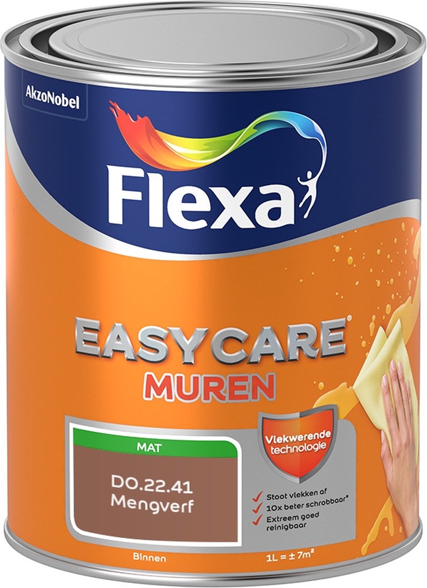 Flexa Easycare Muurverf - Mat - Mengkleur - D0.22.41 - 1 liter