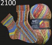Opal Hundertwasser Sokkenwol, Die Nachbarn I Spiralsonne und Mondhaus, 100 gram