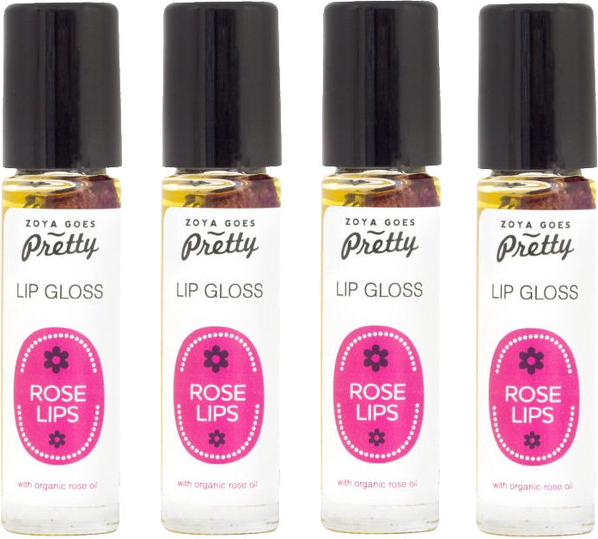 Zoya Goes Pretty - Lip Gloss Rose Lips - 4 pak