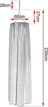 FURNIBELLA - Bedhemel Matelassé 230cm grijs