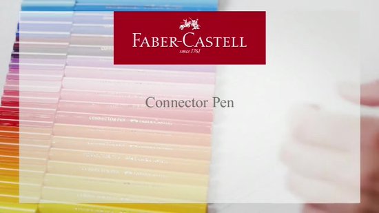 Mallette 60 feutres de dessin Faber Castell Connector