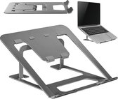 Ergo Office - Ultraplatte, opvouwbare aluminium laptopstandaard -  Geschikt voor 11-15''