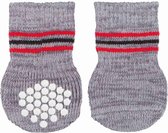 Trixie Hondensokken - Anti-slip - Grijs - One Size - 1 set - 2 Sokken