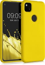 kwmobile telefoonhoesje voor Google Pixel 4a - Hoesje voor smartphone - Back cover in stralend geel