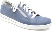 Durea  6253 682 9620 Jeansblauwe sneaker met rits