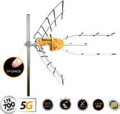 Televes ELLIPSE T-FORCE 5G LTE HD BOSS - Antenne - Buitenantenne - Camping - 5G - LTE - HD - UHF - 48 - 695