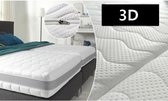1-Persoons Matras - MICROPOCKET HR/Koudssschuim 7 ZONE 25 CM - 3D - Zacht ligcomfort - 80x220/25