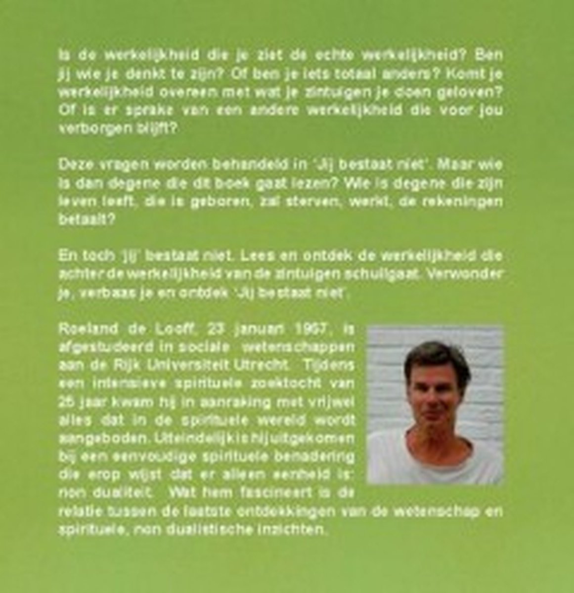 Jij bestaat niet - back cover