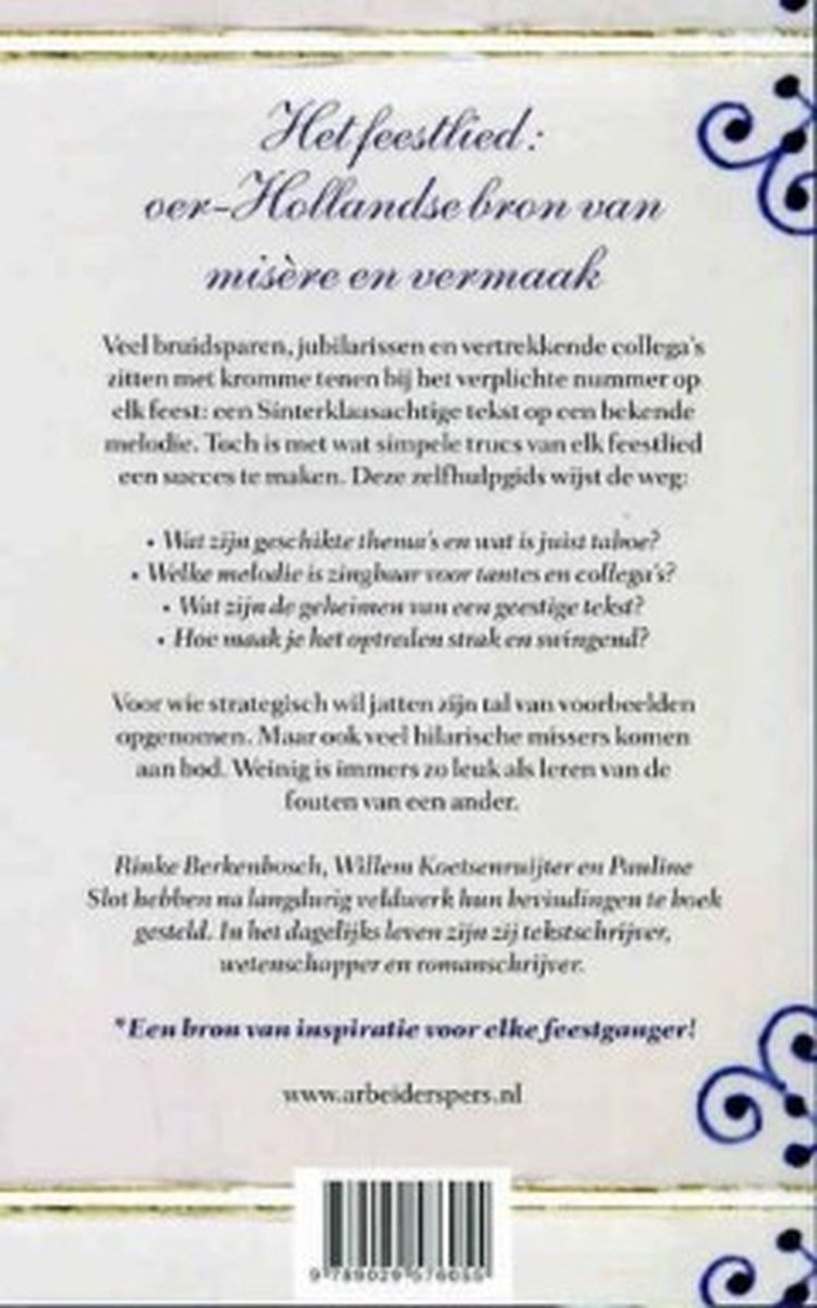We moeten nog een lied - back cover