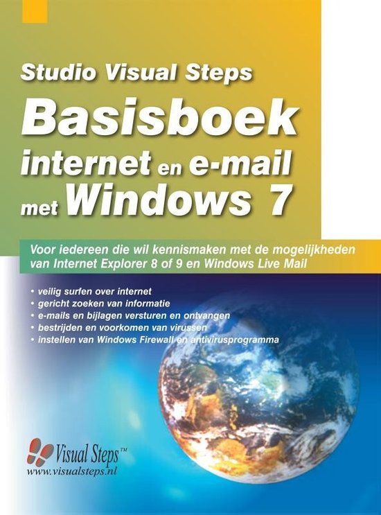 Cover van het boek 'Basisboek internet en e-mail met Windows 7' van Studio Visual Steps