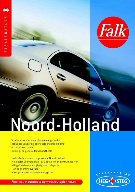 Cover van het boek 'Heg & Steg Noord Holland stratenatlas' van Adolphson & Falk