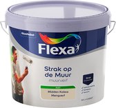 Flexa Strak op de Muur Muurverf - Mat - Mengkleur - Midden Kokos - 10 liter
