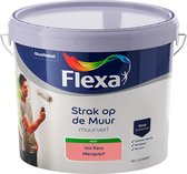 Flexa Strak op de Muur Muurverf - Mat - Mengkleur - Vol Kers - 10 liter