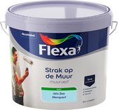 Flexa Strak op de Muur Muurverf - Mat - Mengkleur - Iets Zee - 10 liter