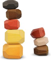Blocs Sensori Montessori | Jouet en bois | pile de blocs | Jouets éducatifs | Couleur d'automne | 15 pièces