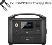 Ecoflow River Pro (EU) - Portable Powerstation - solar generator - inclusief 100W PD Fast Charging  Kabel