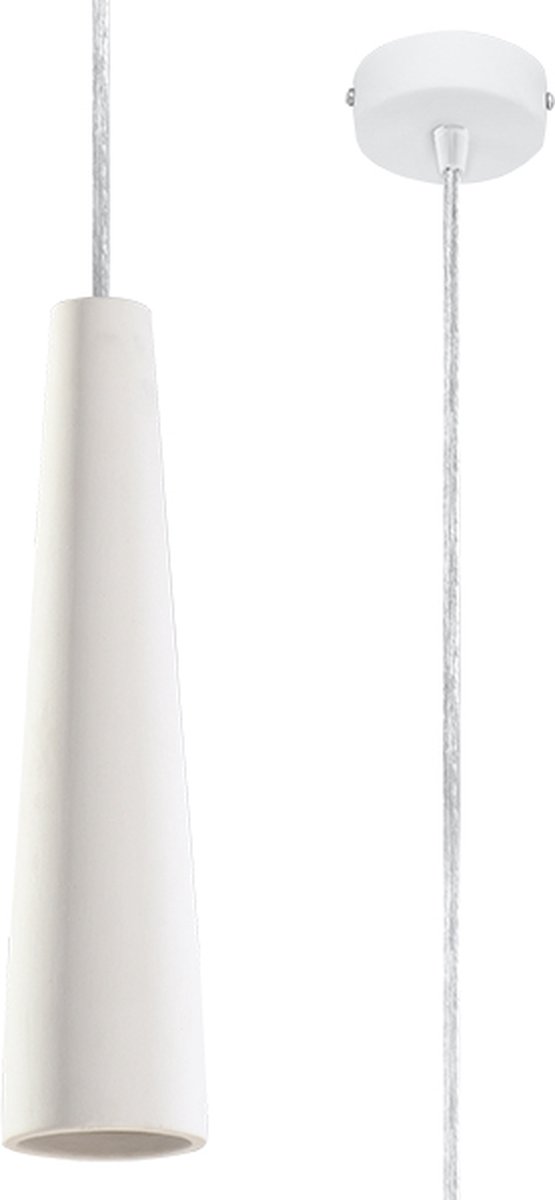 Keramische Hanglamp Electra - Hanglampen - Woonkamer Lamp - GU10 - Wit