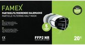 Famex - FFP2 zwart - Mondmaskers - Per stuk verpakt -  per 10 stuks