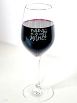 Homecookingchef Moederdagcadeau Mama's Wijnglas Geschenkset - Sterk Glas - Cadeau voor Moeder