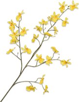 Silk-ka Kunstbloem-Zijden Bloem Orchidee Tak Geel 100 cm