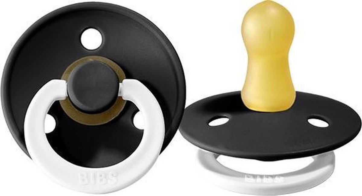 Goedkoopste Bibs fopspeen - maat 1 0-6 maanden - 1 stuk - black glow in the dark