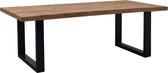 Table à manger Brix Sturdy 200x100 cm Manguier / Acier enduit