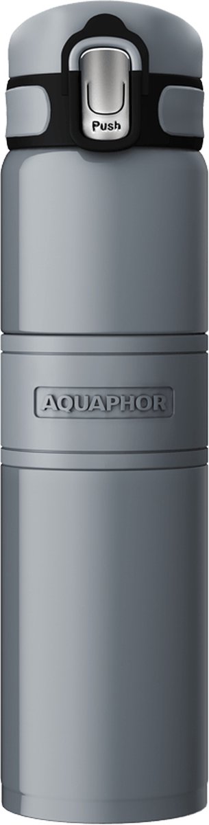 Aquaphor Dubbelwandige thermosfles, Grijs (480ml)