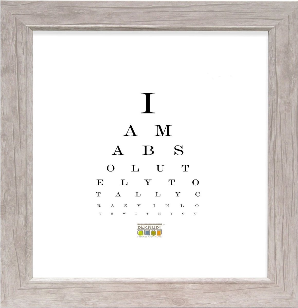 Deknudt Frames fotolijst S48SH1 - naturel houttint - breed - 13x13 cm