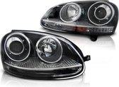 Zwarte GTI-look koplampen (set) VW Golf 5