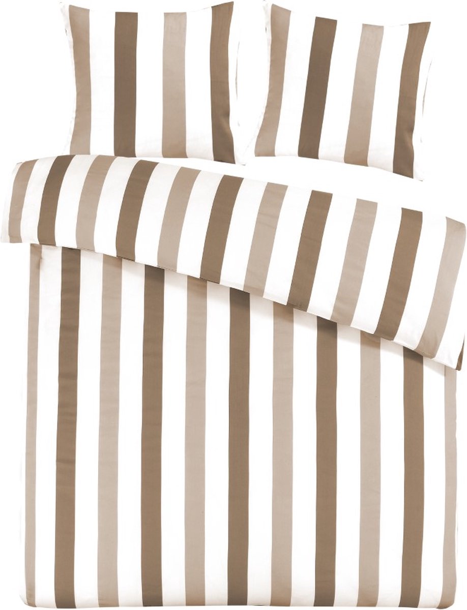 Papillon Scott - Dekbedovertrek - Lits-jumeaux - 240x200/220 cm + 2 kussenslopen 60x70 cm - Beige