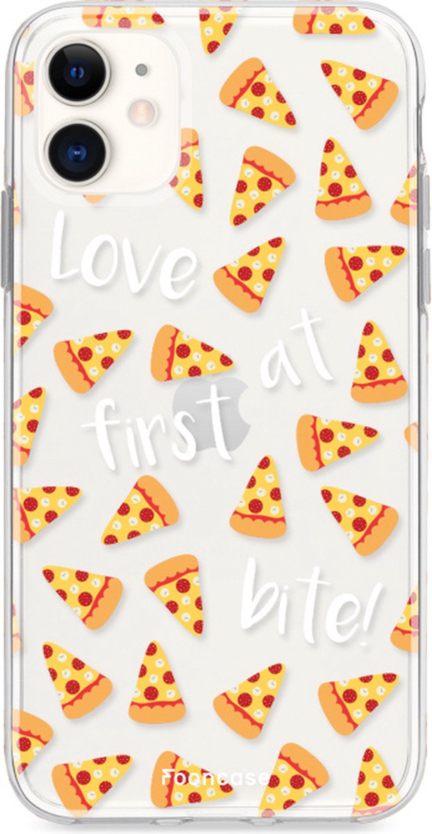 Fooncase Hoesje Geschikt voor iPhone 11 - Shockproof Case - Back Cover / Soft Case - Pizza