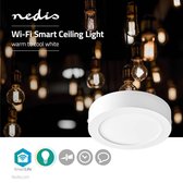 Nedis WIFILAW10WT Wi-fi Smart Plafondlamp Rond Diameter 17 Cm Warm Tot Koel Wit 800 Lm 12 W Slank Design Aluminium