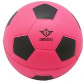 Angel Toys Foam Voetbal 12 cm Roze/Zwart