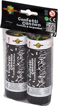 Confettikanon Party Cannon Foil Strips Zilver