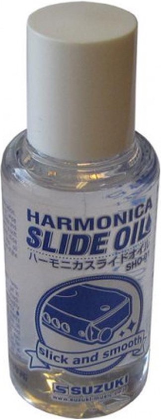 Suzuki Slider olie - olie voor chromatische mondharmonica - onderhoud