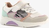 Blue Box meisjes sneakers met zebraprint - Wit - Maat 33 - Uitneembare zool