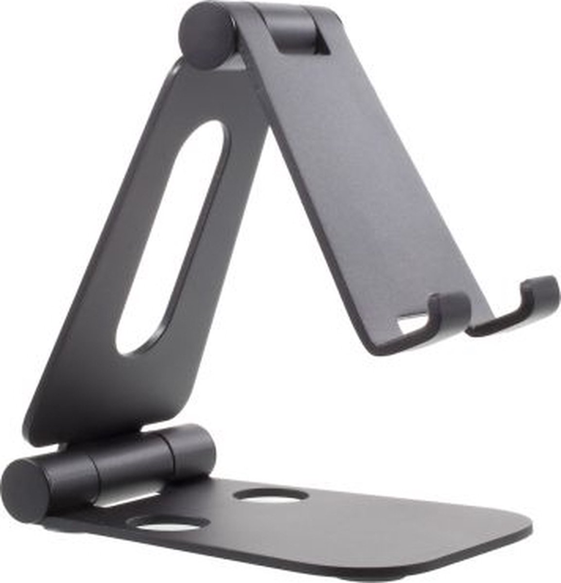Universele Telefoon Houder - Tablet Houder - Zwart - Universele Verstelbare - Desk Stand Opladen Ruimte - Ipad Houder - Voor Iphone Huawei Samsung Etc-Zwart- EC000001