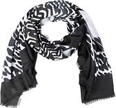 Leopard black sjaal