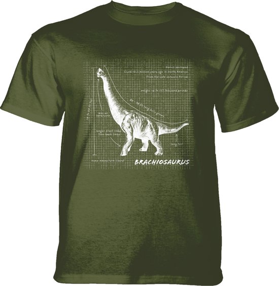 T-shirt Brachiosaurus Fact Sheet Vert L