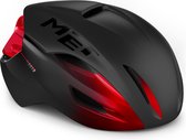 MET Manta MIPS Fietshelm - Maat L - Black Red Metallic Matt Glossy