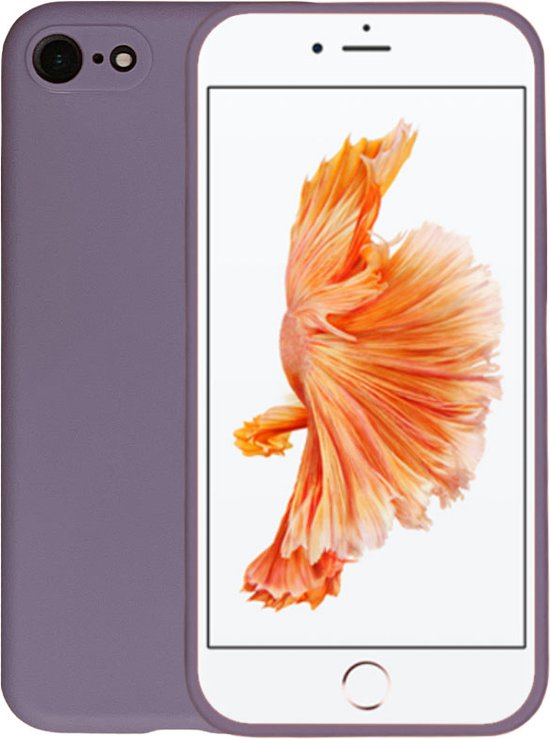 Coque iPhone 6/6s PLUS Violet Grijs Coque en Siliconen avec Protection  Extra de... | bol.com