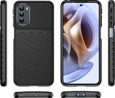 Cazy Motorola Moto G31/G41 hoesje - TPU Grip Case - zwart