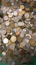 Munten Arabische landen - Een 1/2 kilo authentieke Arabische munten voor uw verzameling, kunstproject, souvenir of als uniek cadeau. Gevarieerde samenstelling.