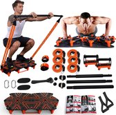 ELASMIN push-up board 17 in 1 push-up handgrepen afneembare push-up board gym fitness systeem set trainingsstandaard voor lichaamstraining